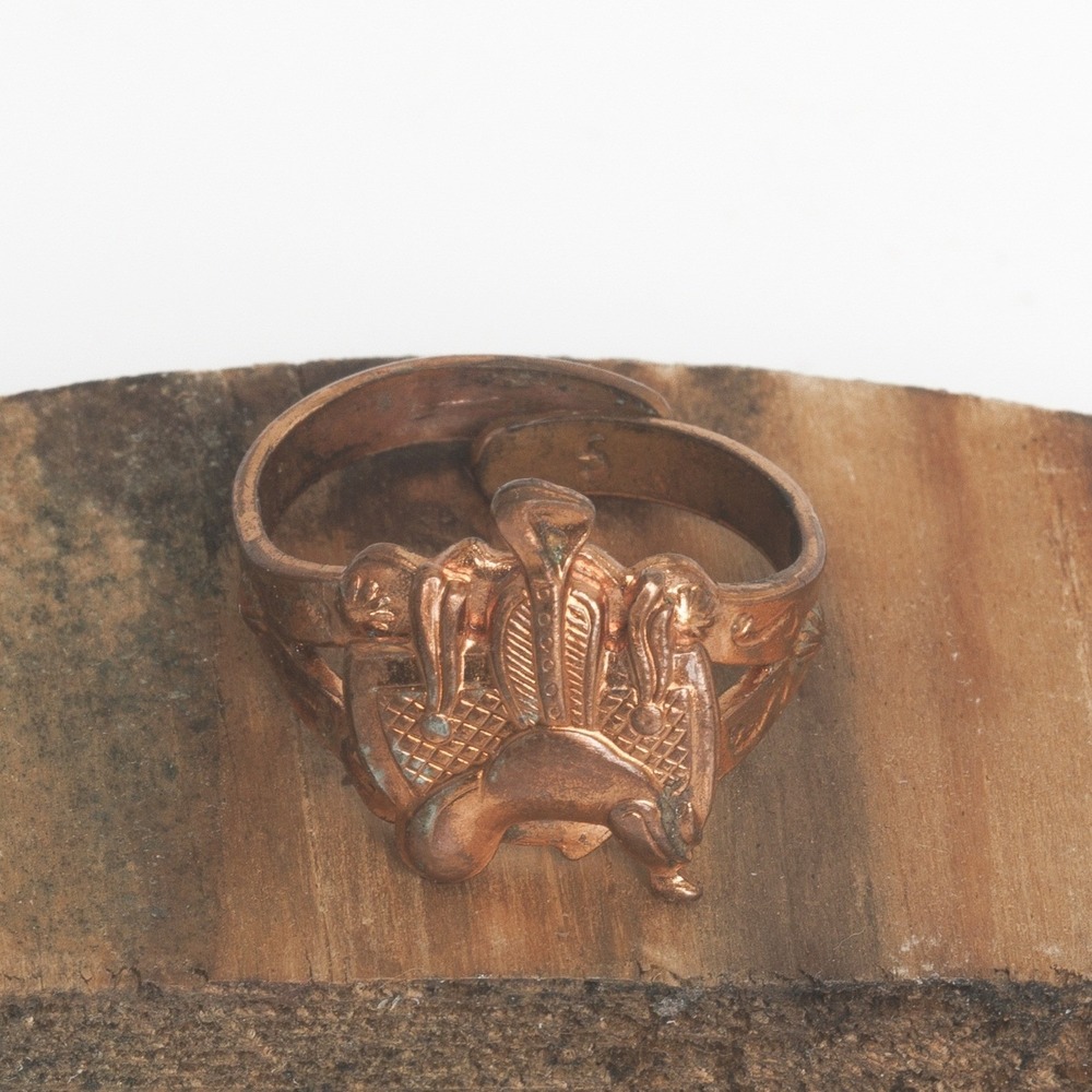Western Horse Saddle Ring Copper Tone Equestrian Cowboy Jewelry Women's 6.5